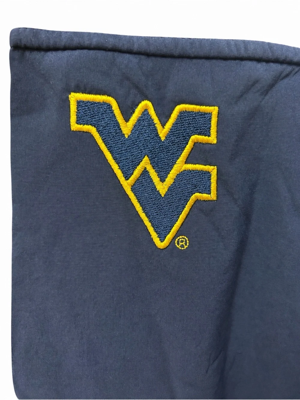 Navy Lightweight Jacket with Yellow Zip and Embroidered Chest Logo